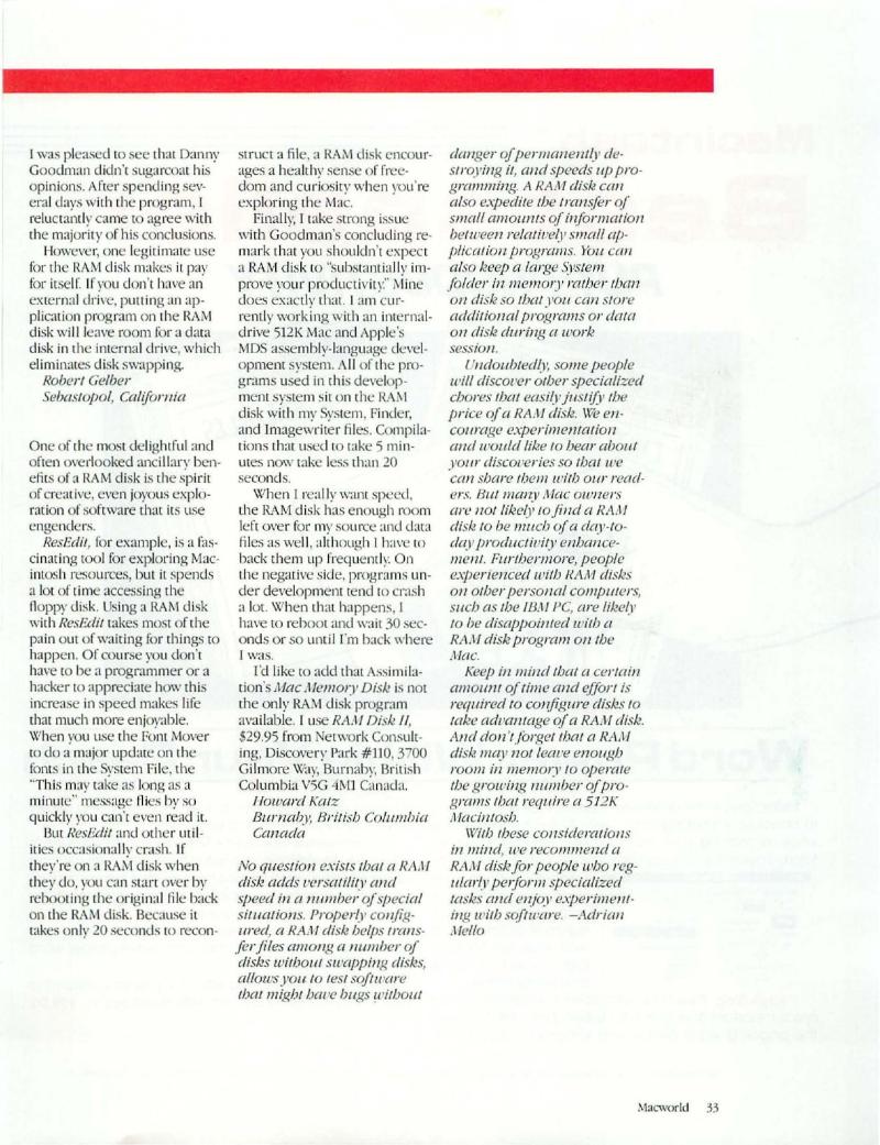 MacWorld 8506 June 1985 — page 35