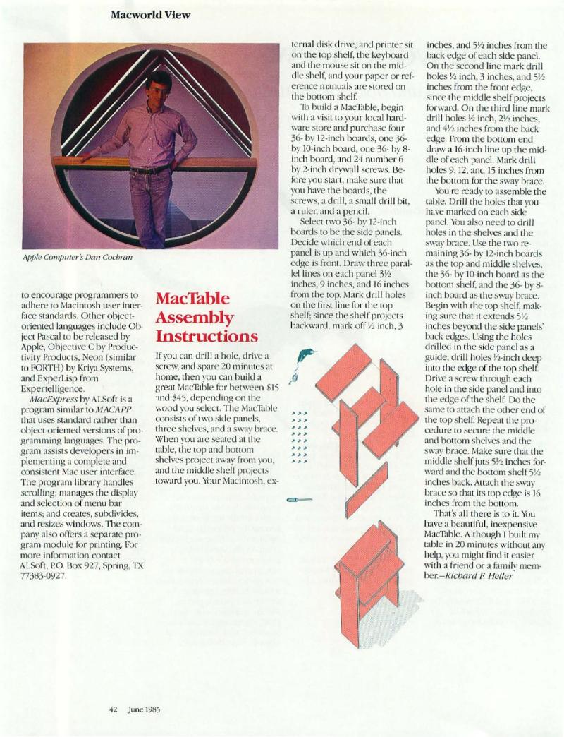 MacWorld 8506 June 1985 — page 44