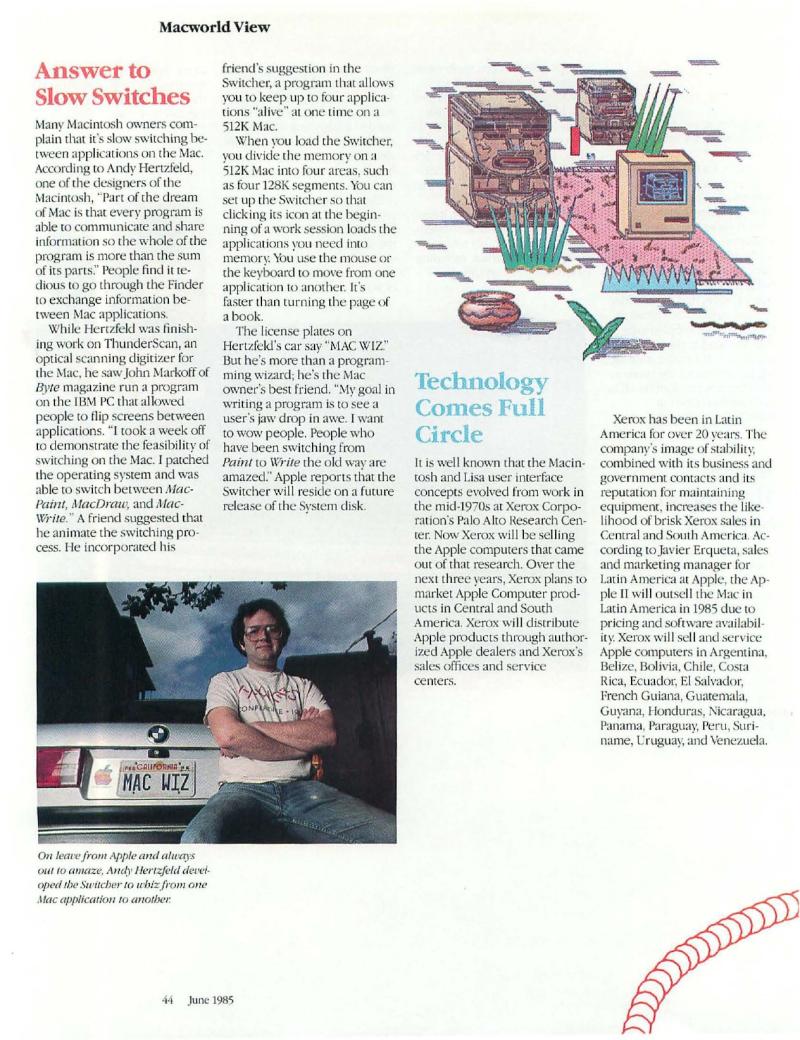 MacWorld 8506 June 1985 — page 46