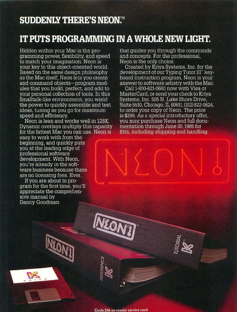 MacWorld 8506 June 1985 — page 55