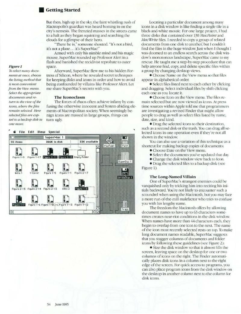 MacWorld 8506 June 1985 — page 58