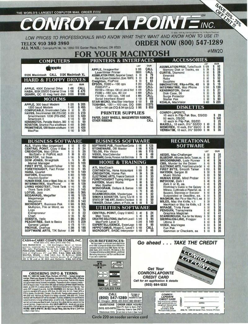MacWorld 8506 June 1985 — page 71