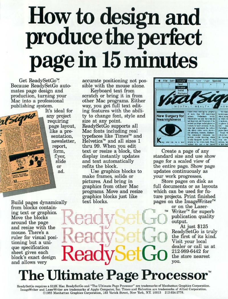 MacWorld 8506 June 1985 — page 72