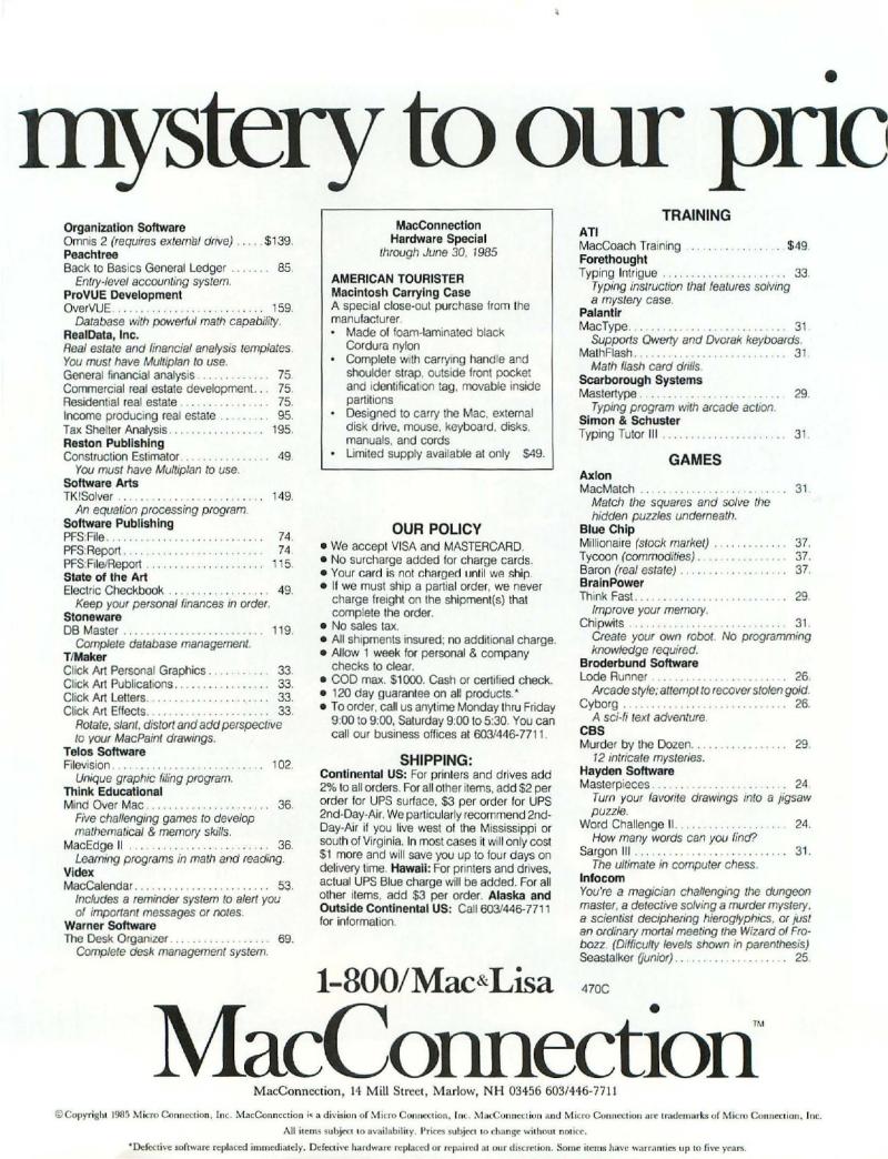 MacWorld 8506 June 1985 — page 85