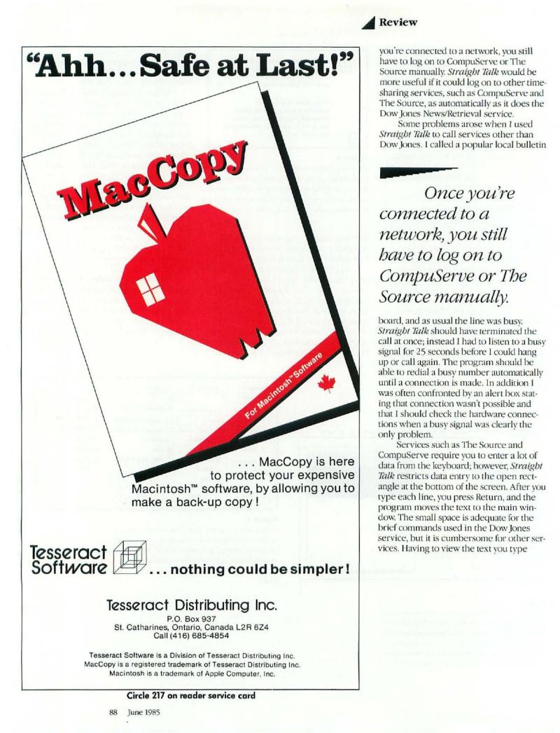 MacWorld 8506 June 1985 — page 90