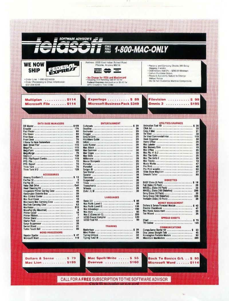 MacWorld 8506 June 1985 — page 106