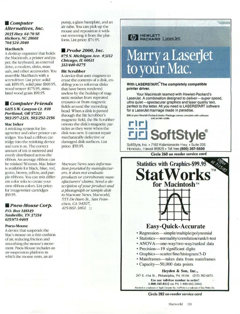 MacWorld 8506 June 1985 — page 135