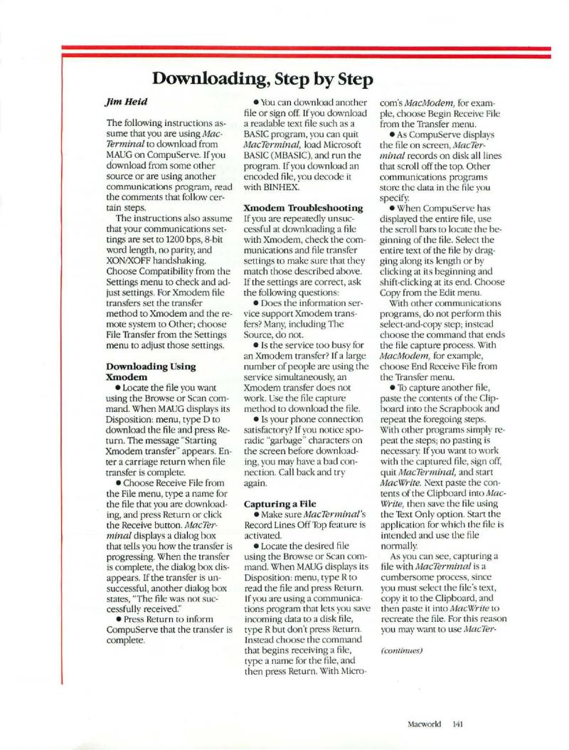 MacWorld 8506 June 1985 — page 145