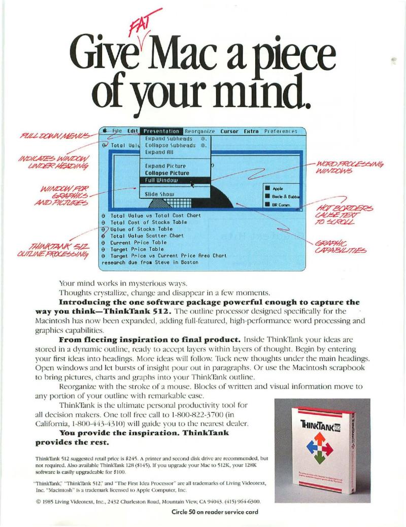 MacWorld 8506 June 1985 — page 156