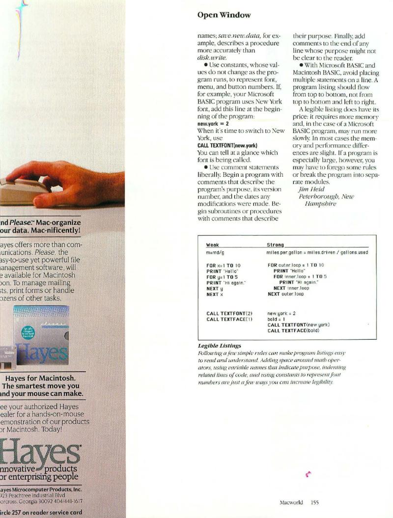 MacWorld 8506 June 1985 — page 160