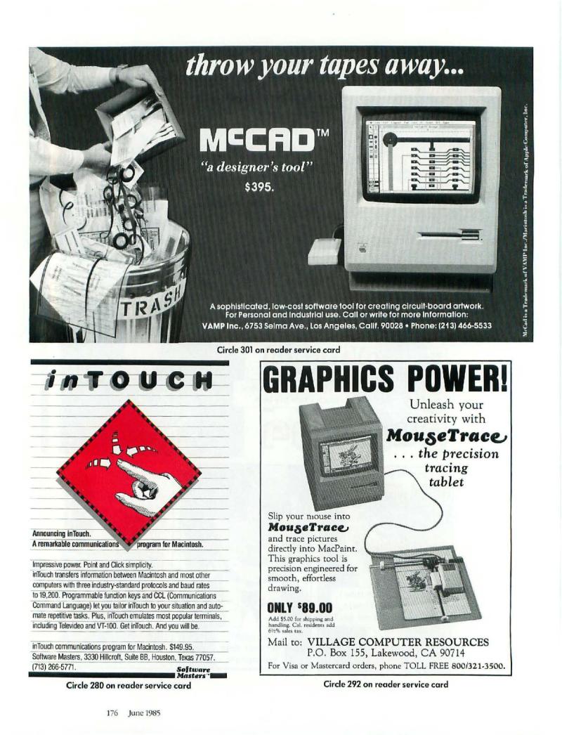 MacWorld 8506 June 1985 — page 183