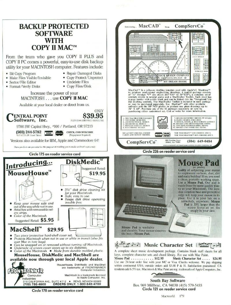 MacWorld 8506 June 1985 — page 186