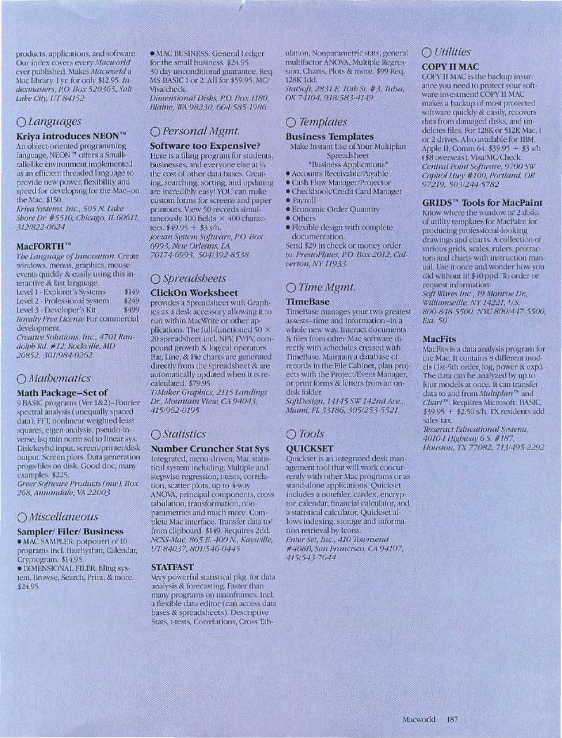 MacWorld 8506 June 1985 — page 196