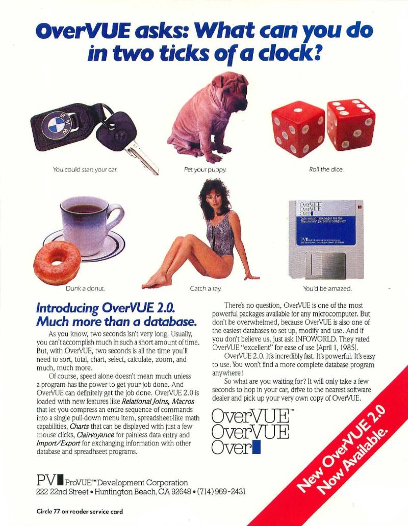 MacWorld 8509 September 1985 — page 2