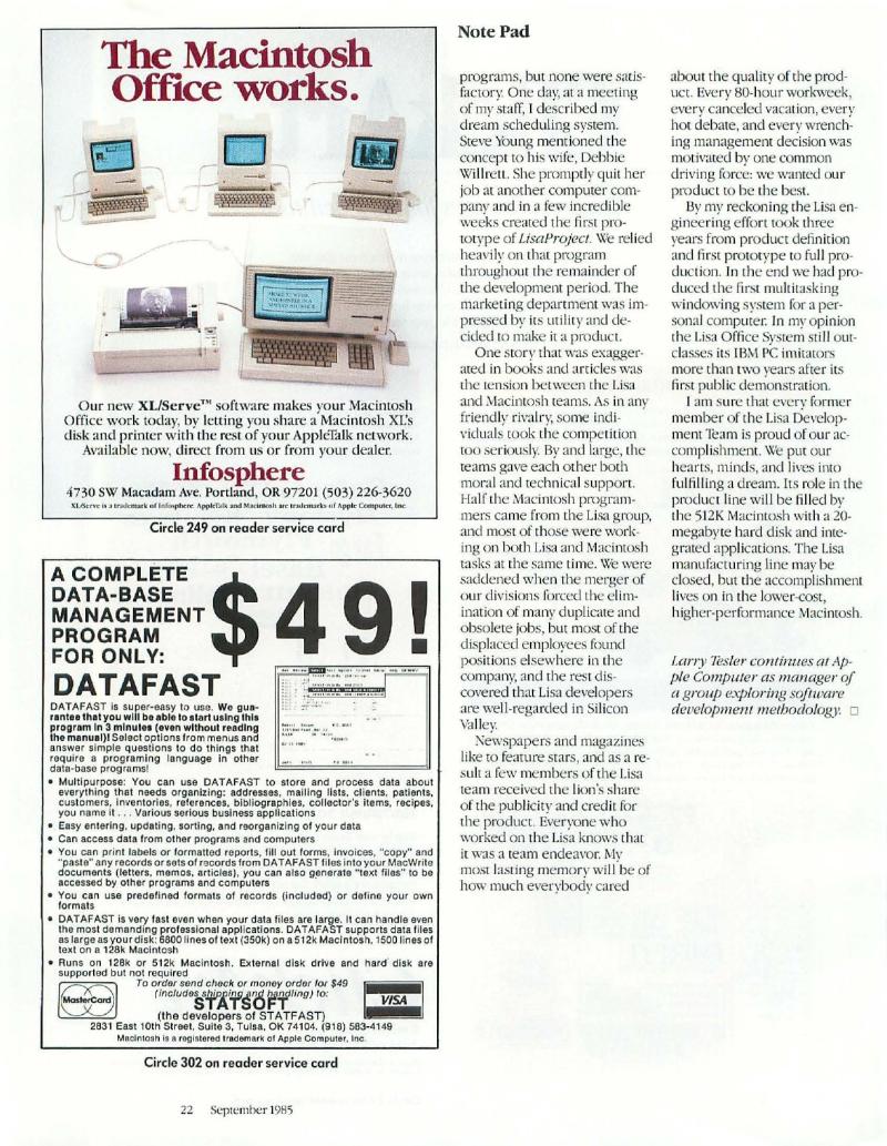 MacWorld 8509 September 1985 — page 24