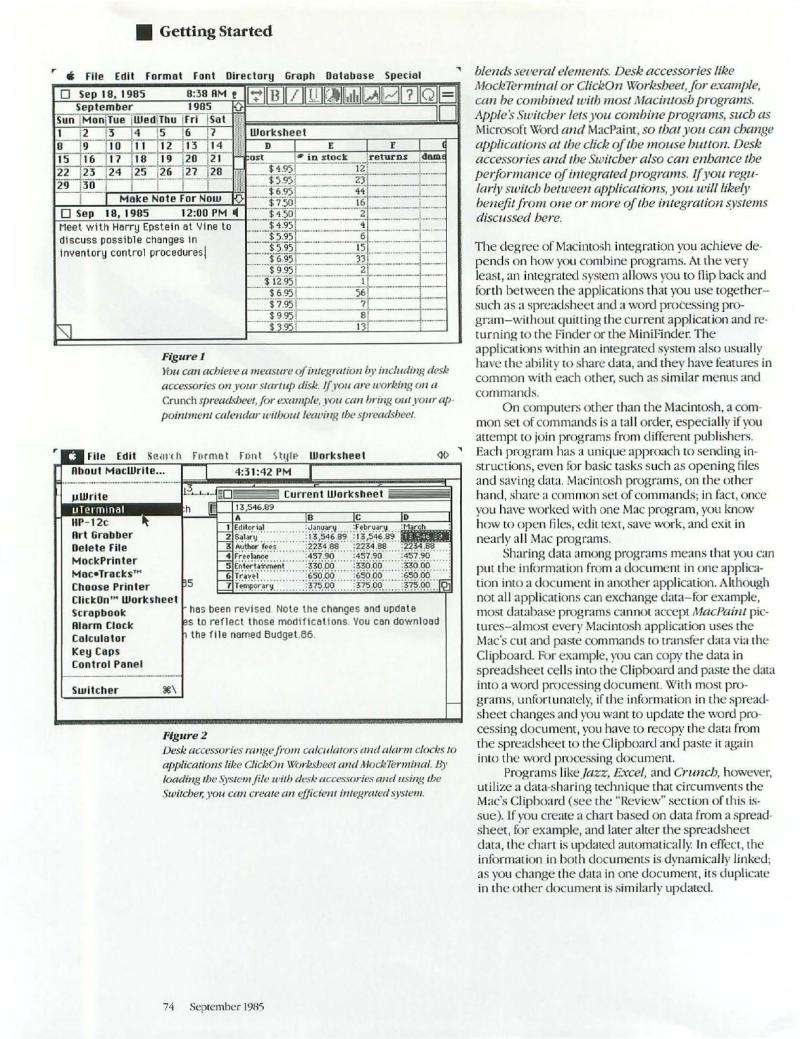 MacWorld 8509 September 1985 — page 74