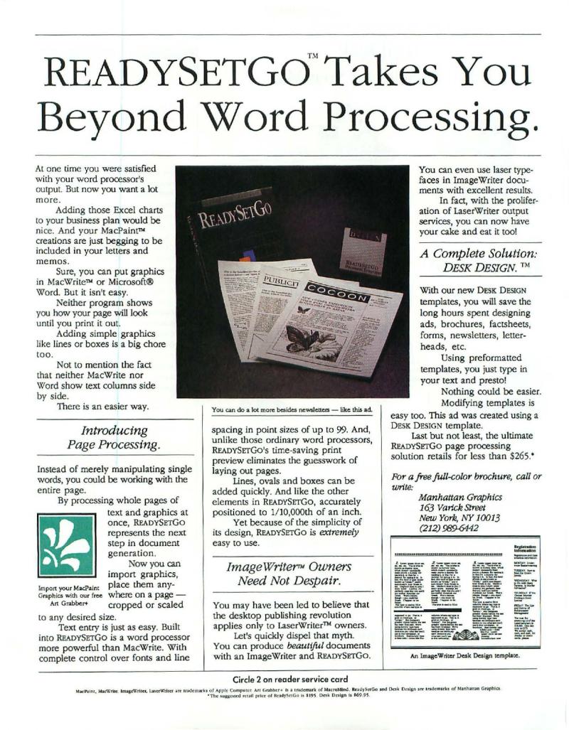 MacWorld 8607 July 1986 — page 7