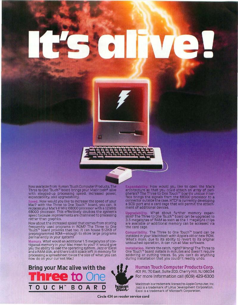 MacWorld 8607 July 1986 — page 9