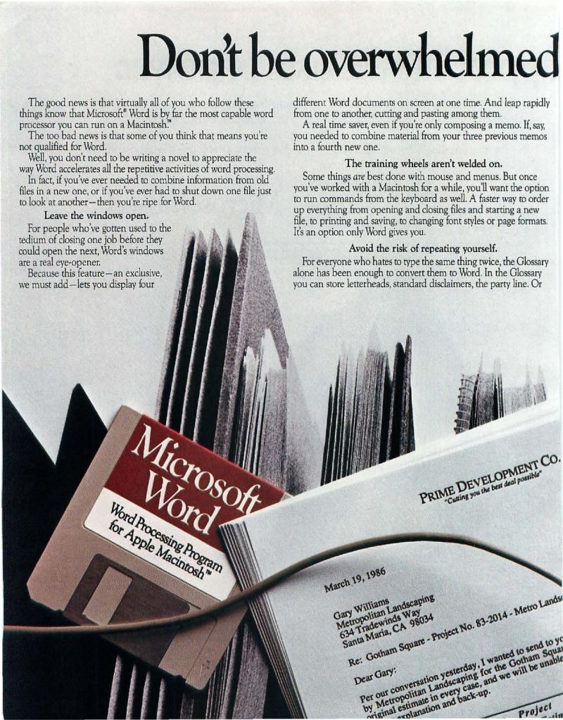 MacWorld 8607 July 1986 — page 12