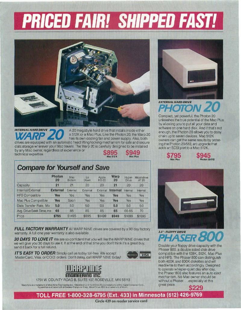 MacWorld 8607 July 1986 — page 16