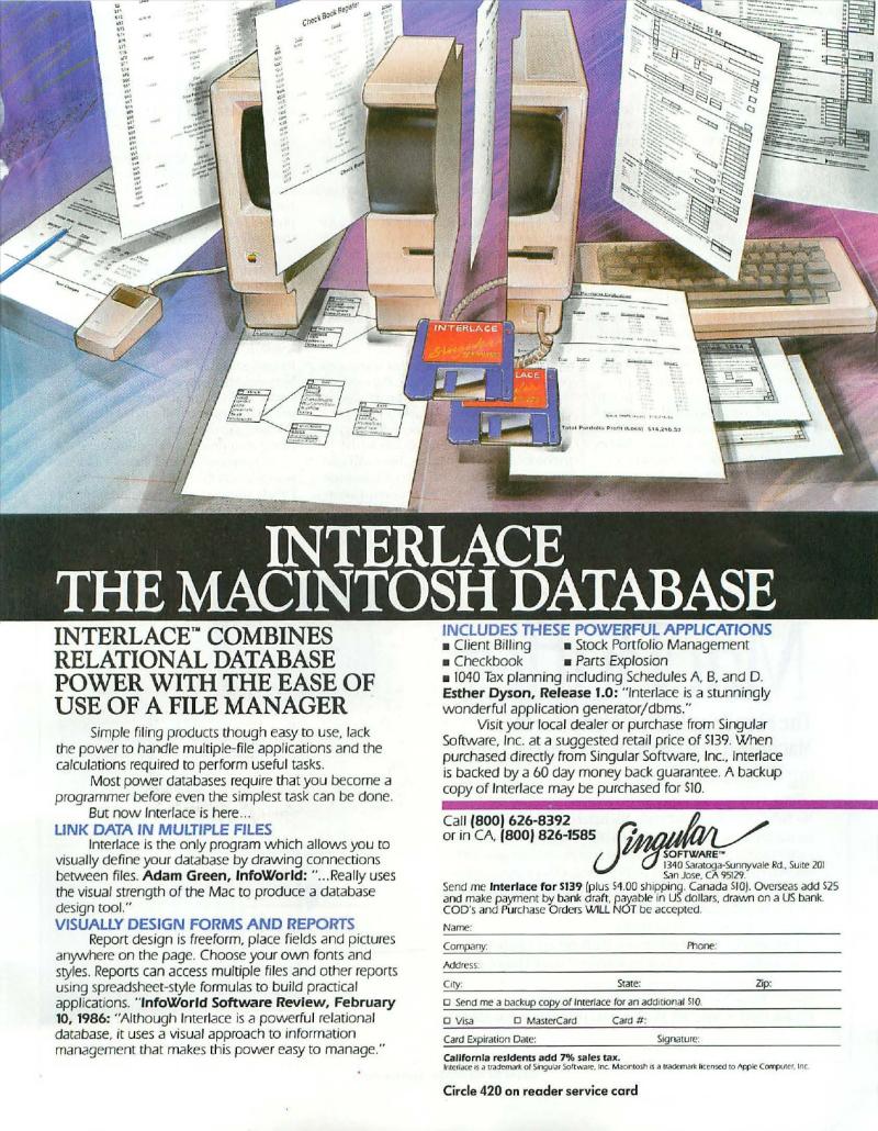 MacWorld 8607 July 1986 — page 21