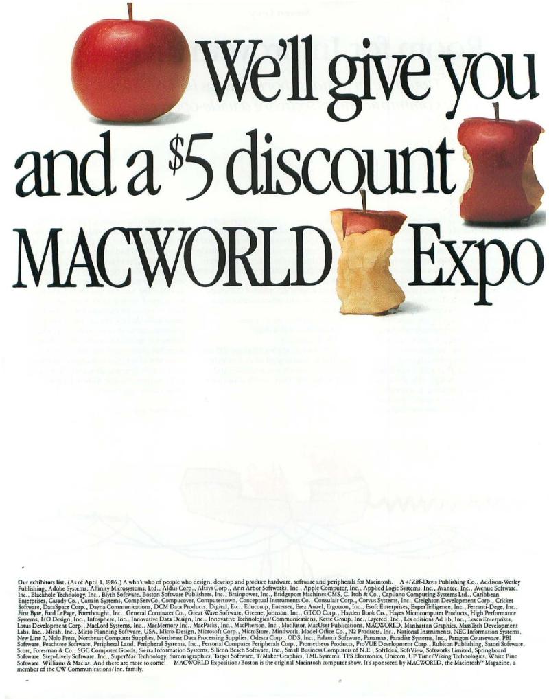 MacWorld 8607 July 1986 — page 28