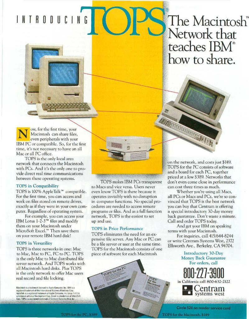 MacWorld 8607 July 1986 — page 33