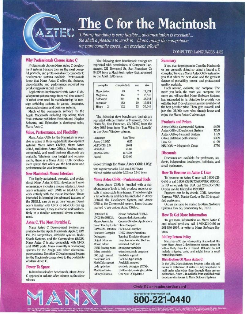 MacWorld 8607 July 1986 — page 43