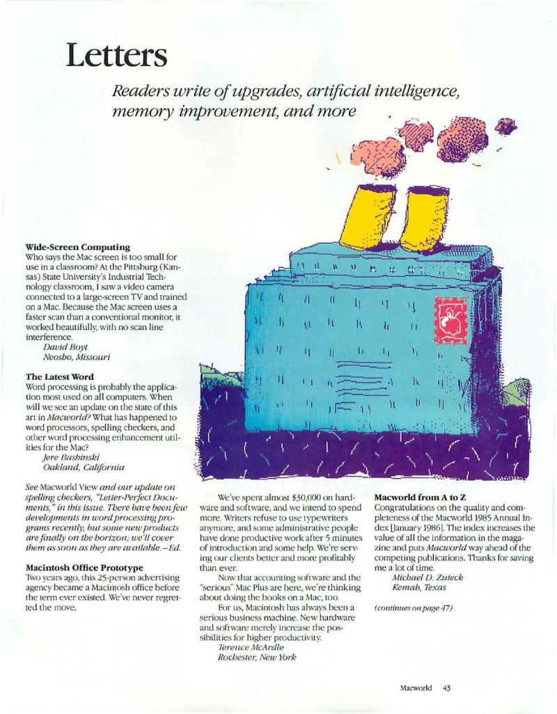 MacWorld 8607 July 1986 — page 49