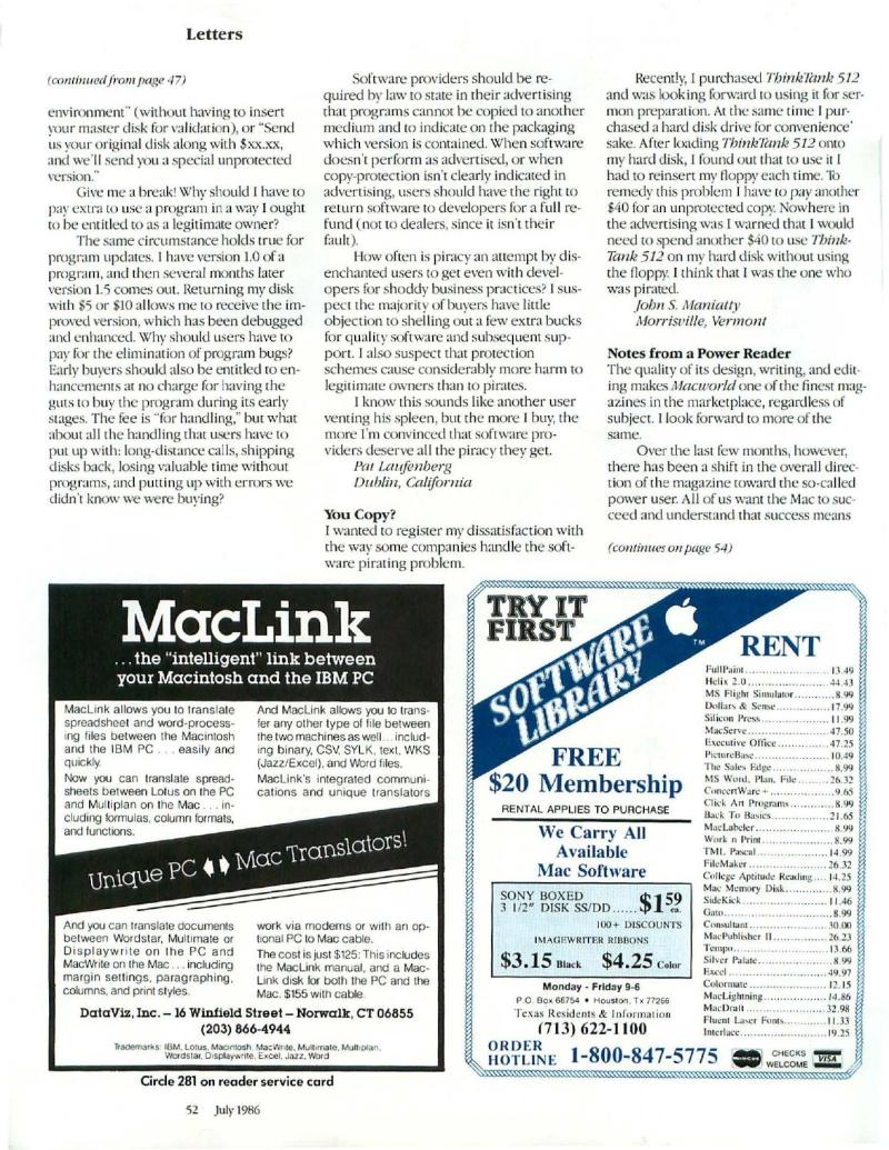 MacWorld 8607 July 1986 — page 55