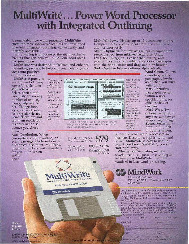 MacWorld 8607 July 1986 — page 59
