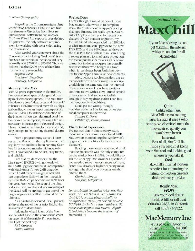 MacWorld 8607 July 1986 — page 69