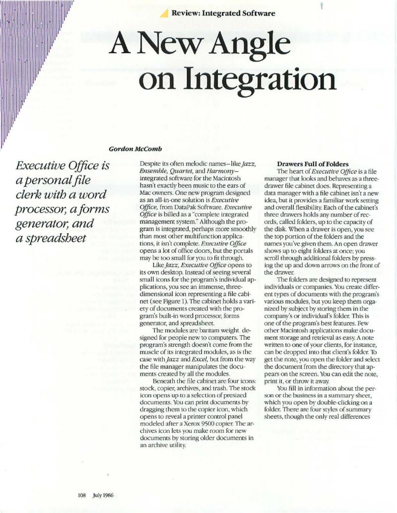 MacWorld 8607 July 1986 — page 114