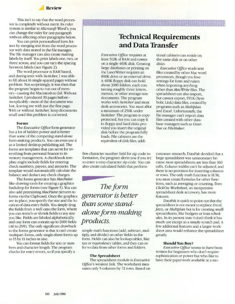MacWorld 8607 July 1986 — page 116
