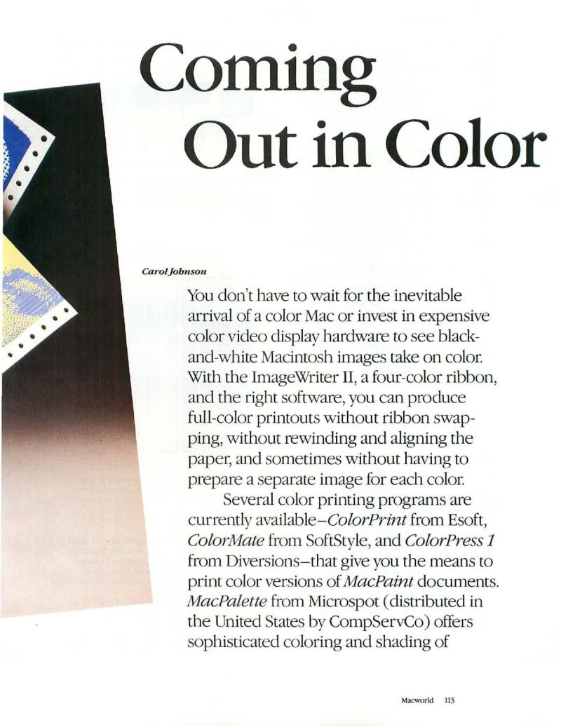 MacWorld 8607 July 1986 — page 119