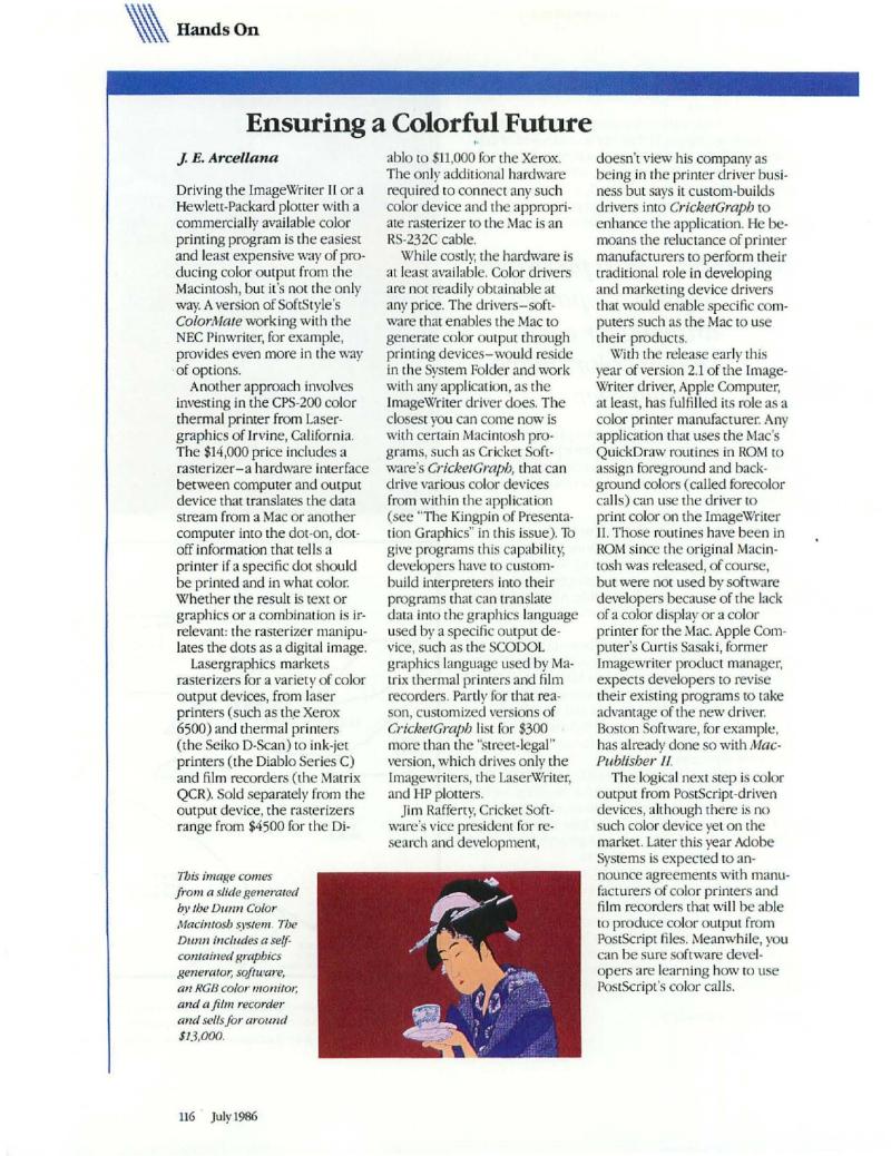 MacWorld 8607 July 1986 — page 122