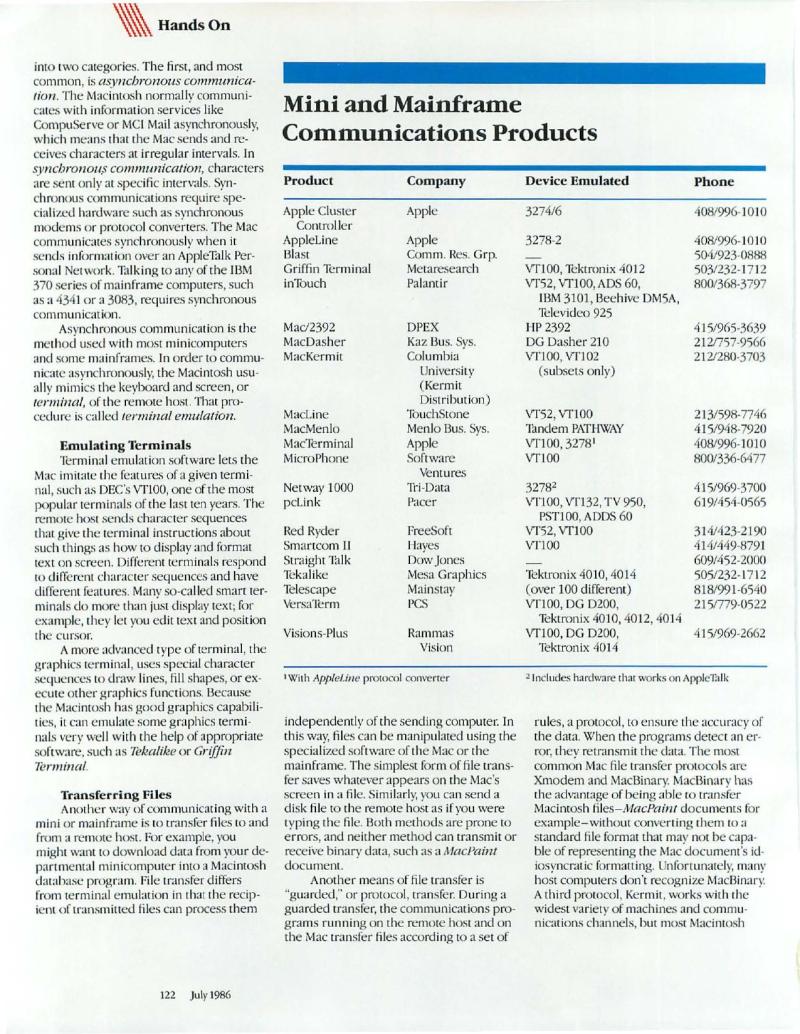 MacWorld 8607 July 1986 — page 126