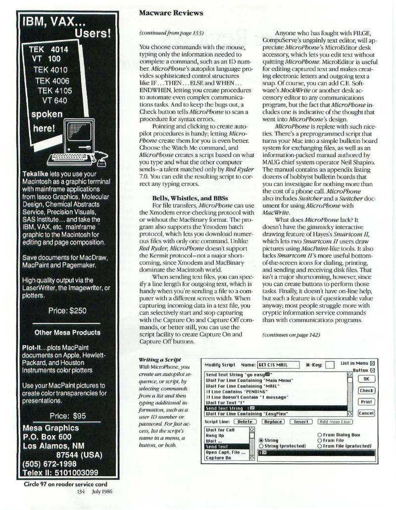 MacWorld 8607 July 1986 — page 138