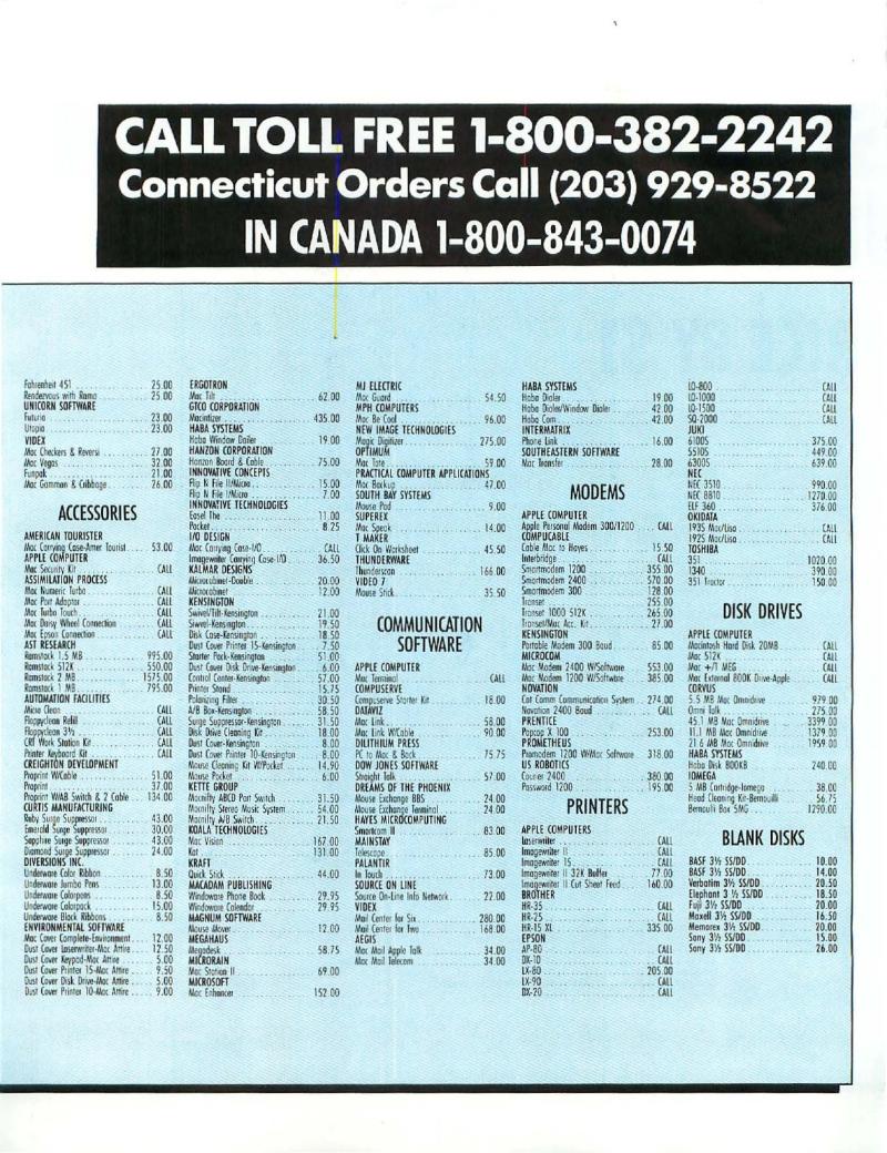 MacWorld 8607 July 1986 — page 143