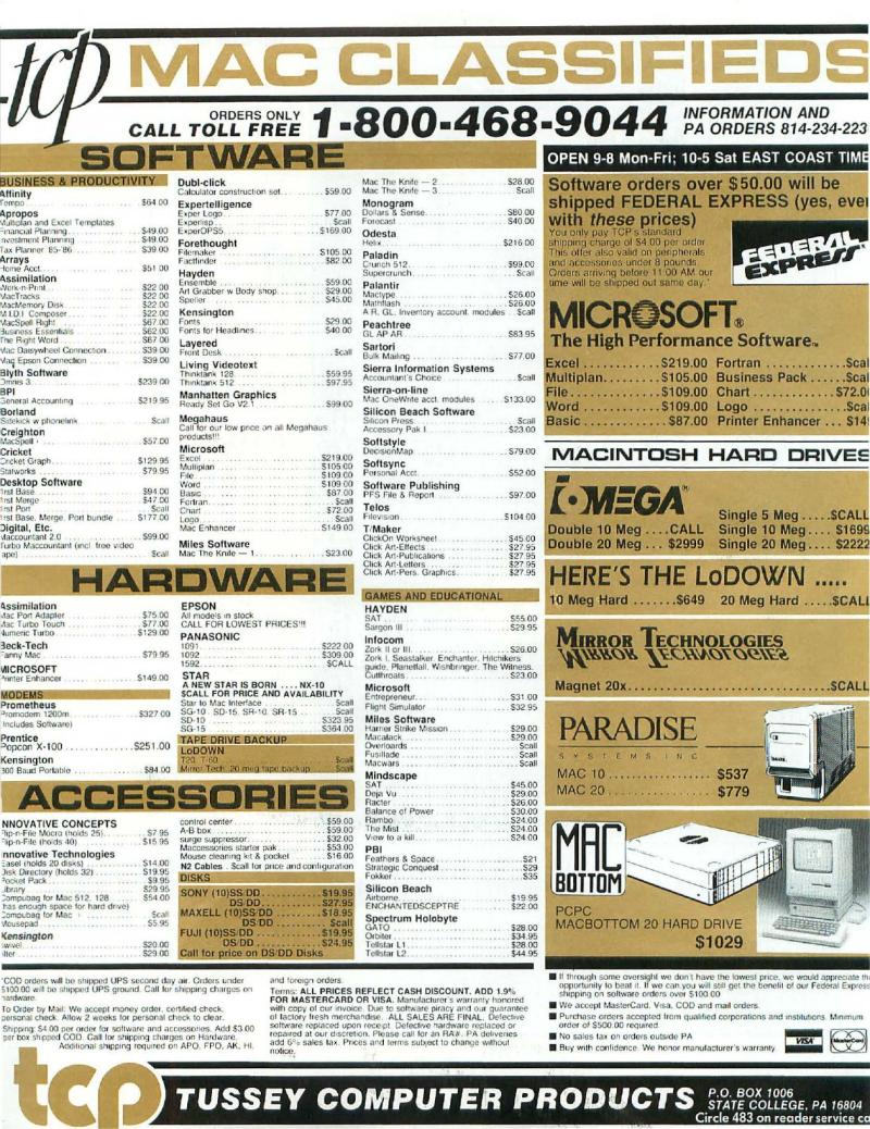 MacWorld 8607 July 1986 — page 149