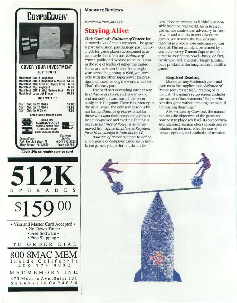 MacWorld 8607 July 1986 — page 154