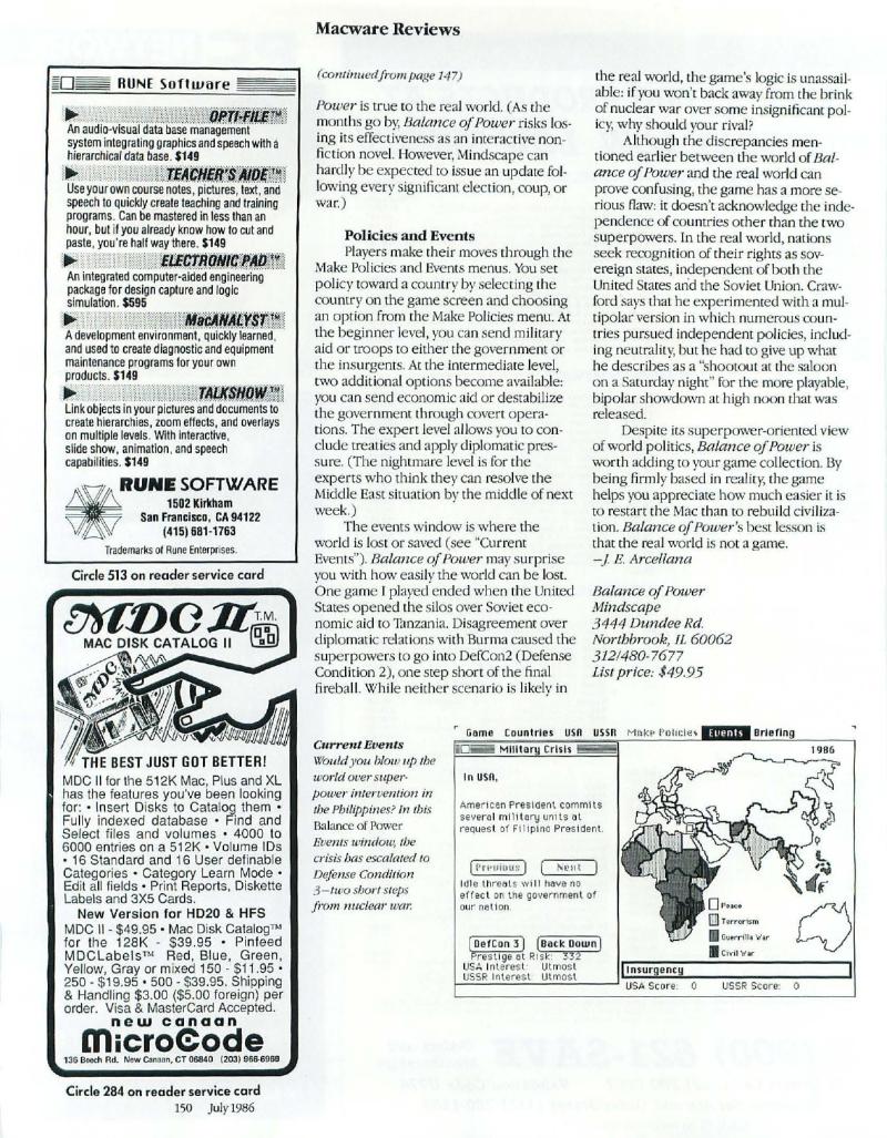 MacWorld 8607 July 1986 — page 160