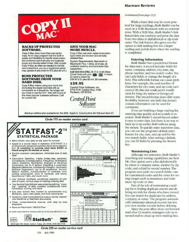 MacWorld 8607 July 1986 — page 164