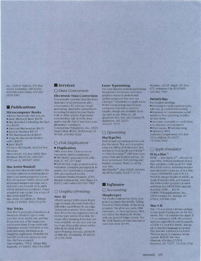MacWorld 8607 July 1986 — page 221