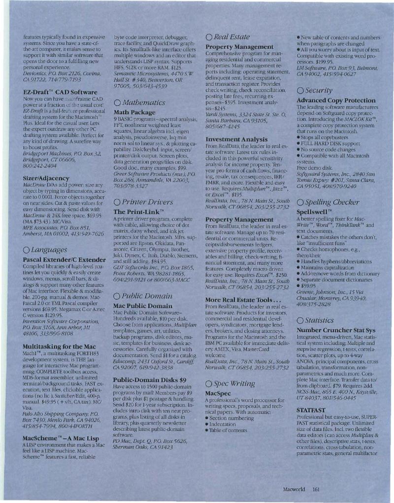MacWorld 8607 July 1986 — page 223