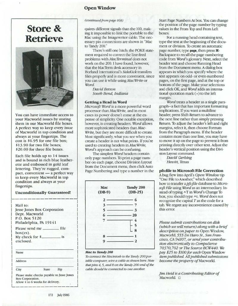 MacWorld 8607 July 1986 — page 236