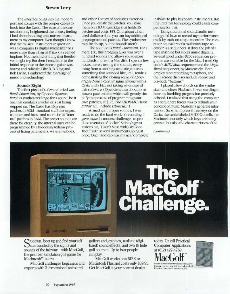 MacWorld 8609 September 1986 — page 32