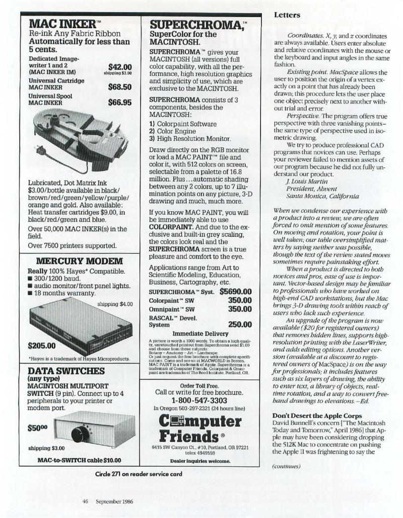 MacWorld 8609 September 1986 — page 50