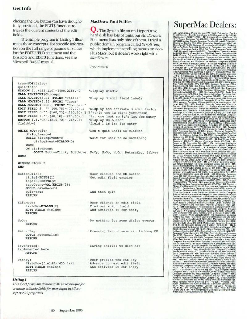 MacWorld 8609 September 1986 — page 88