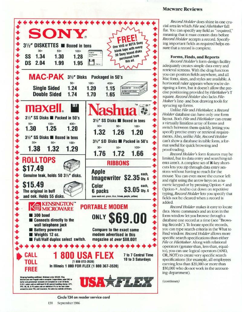 MacWorld 8609 September 1986 — page 150